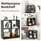 Costway 4-Cube Bookcase Floor Open Wooden Bookshelf Storage Cabinet Toy Organizer Black/White/Natural